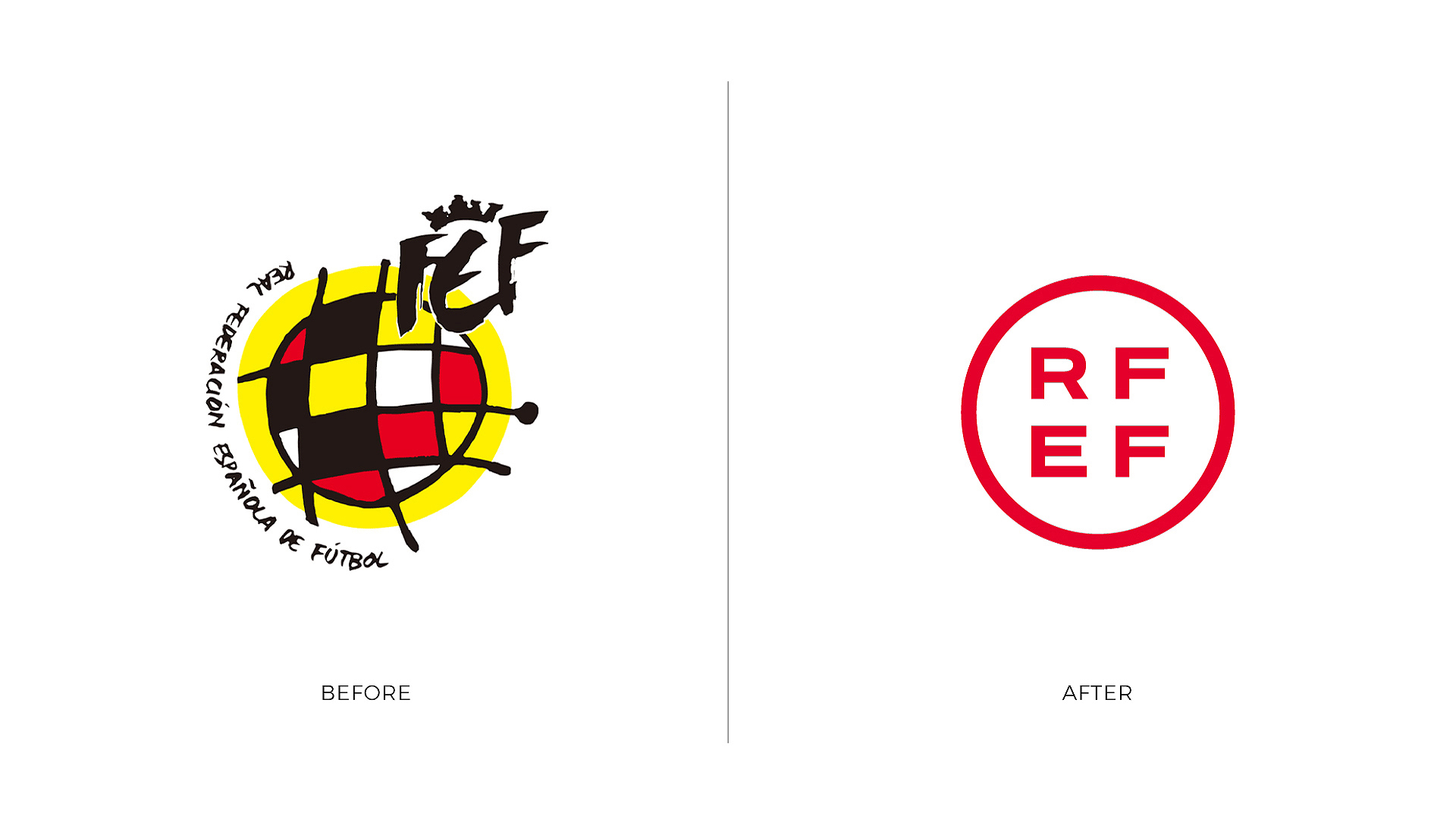02-RFEF-multipleStudio Marca antes y después - Real Federación Española de Fútbol - multipleStudio